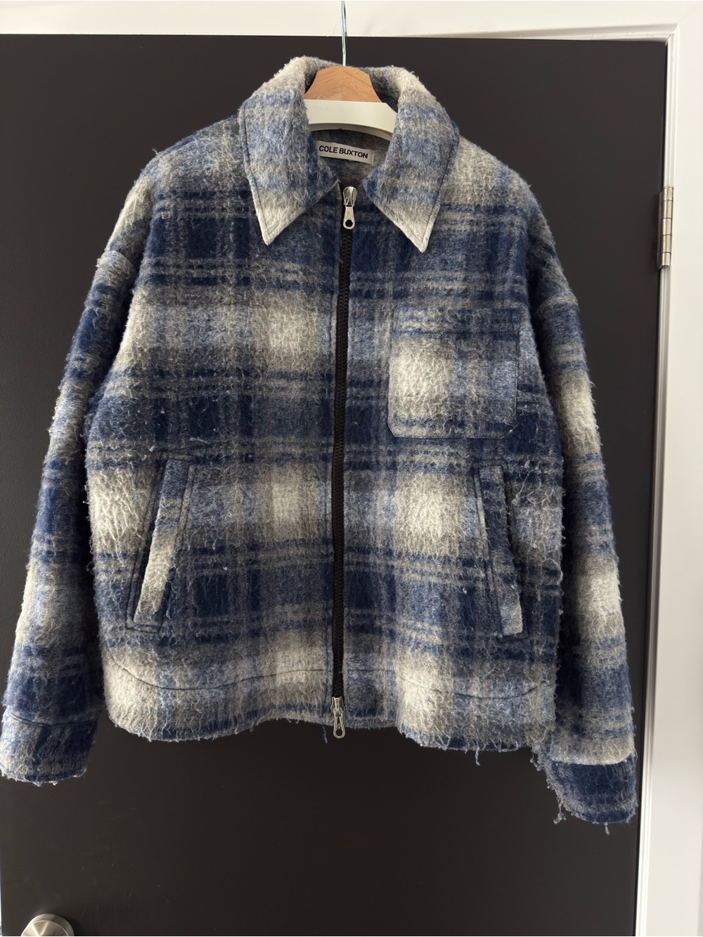 Cole Buxton - Blue Check Flannel Overshirt V2 size XS